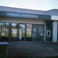Crédit Agricole - Grand Moun - Décoration vitrage - Enseigne - 40280 Saint-Pierre-du-Mont