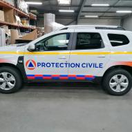 Protection Civile - Décoration de véhicule