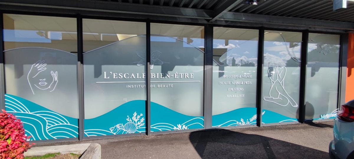 L'escale bien être - Décoration vitrage - 40280 Saint-Pierre-du-Mont